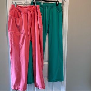 2 pairs of Cherokee Infinity scrub pants